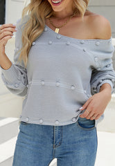 Pullover mit flauschigem Punktdetail