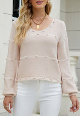 Pullover mit flauschigem Punktdetail