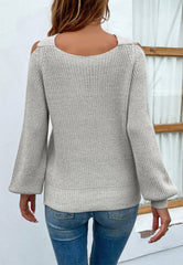 Suéter con abertura cruzada en el frente