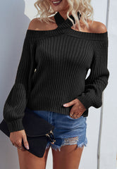 Pullover mit Neckholder-Schulterausschnitt