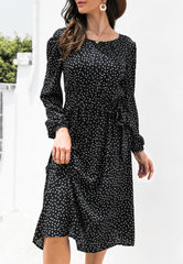 Polka Dot Low Back Dress