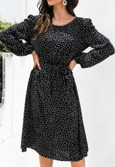 Polka Dot Low Back Dress