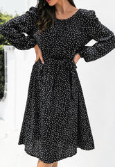 Polka Dot Low Back Dress