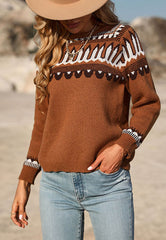 Pullover mit geometrischem Western-Print
