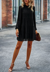 Vestido recto con lazo en la espalda