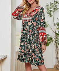 Boho-Kleid mit Blumenmuster