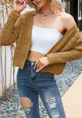 Cárdigan ligero de punto a crochet