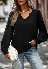 Suéter de punto acanalado con doble abertura