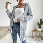 Geometrische Argyle-Strickjacke