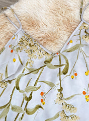 Set aus Tanktop und Shorts mit japanischem Blumenmuster