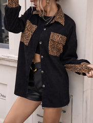 Chaqueta de guepardo en contraste de dos tonos