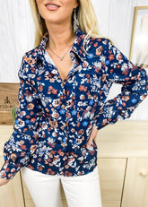 Bedrucktes Button-Down-Hemd