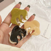 Mini-Haarklammern aus zweifarbigem Acryl