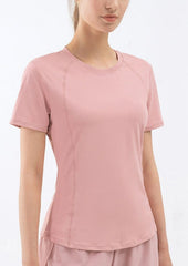 Camiseta ajustada con panel trasero de malla