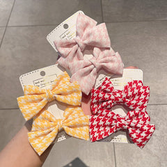 Haarspange mit Hahnentrittmuster