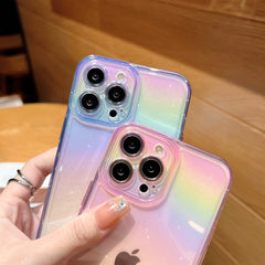 Funda para teléfono con arcoíris iridiscente