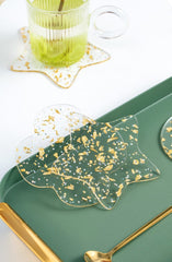 Silver & Gold Flaked Coasters