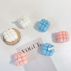 Puffer Bubble Cube Kerze