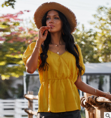 Blusa con textura bidireccional
