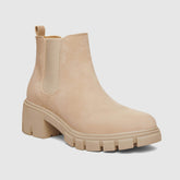 Botas Chelsea de plataforma con suela gruesa y tacón de bloque.