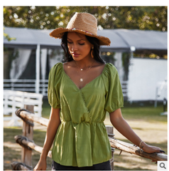 Blusa con textura bidireccional