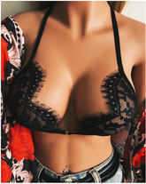 Last Date – Bequemer, einfarbiger Spitzen-BH mit Trägern