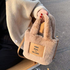 Fluffy Fur Bucket Bag
