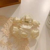 Stoff-Rosen-Haarklammer