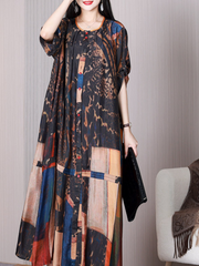 A-Linien-Kleid mit Rundhalsausschnitt „Let Her Go“