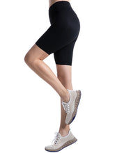Yoga-Shorts mit hoher elastischer Taille und 10/11 Kompression