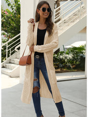 Knitted Long Sleeve Cardigan Sweater