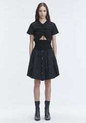 Gathered Chic Short Sleeve T-Shirt