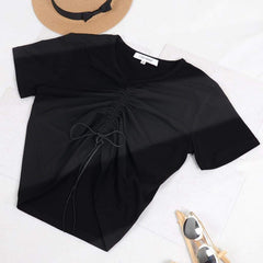 Gathered Chic Short Sleeve T-Shirt