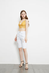 Shorts vaqueros rotos de cintura alta