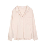 Vintage Loose Fitting Notched Shirt