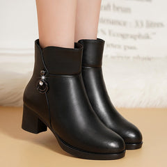 Botas cortas de terciopelo