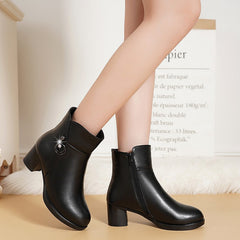 Botas cortas de terciopelo