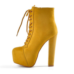 High Block Heel Booties