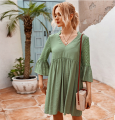 Detailed Lace Tunic Dress