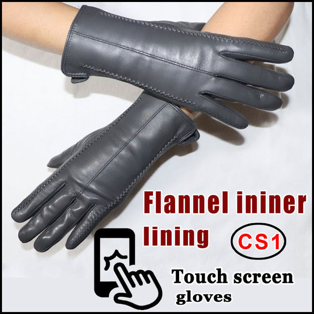Schaffellhandschuhe Winter Wärme Plus Samt Kurz Thi