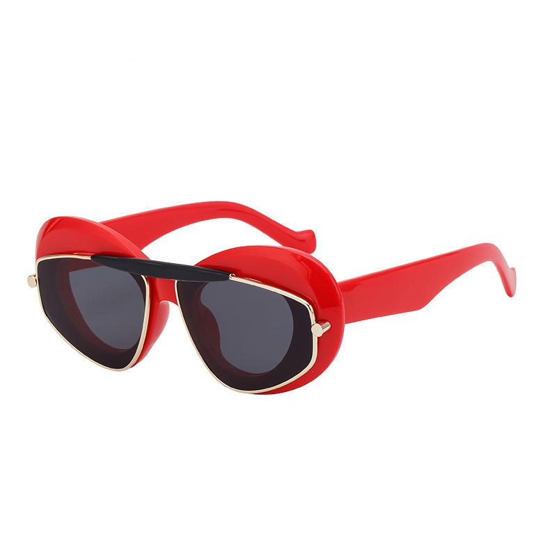 Geometric Double Frame Sunglasses