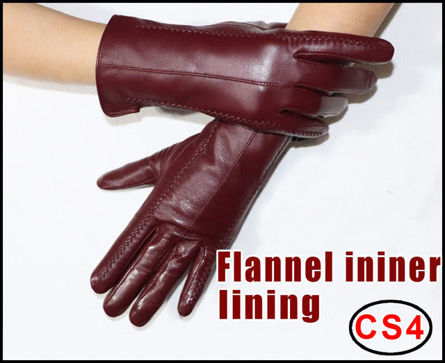 Schaffellhandschuhe Winter Wärme Plus Samt Kurz Thi