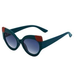 Gafas de sol estilo ojo de gato estilo retro punk de lujo