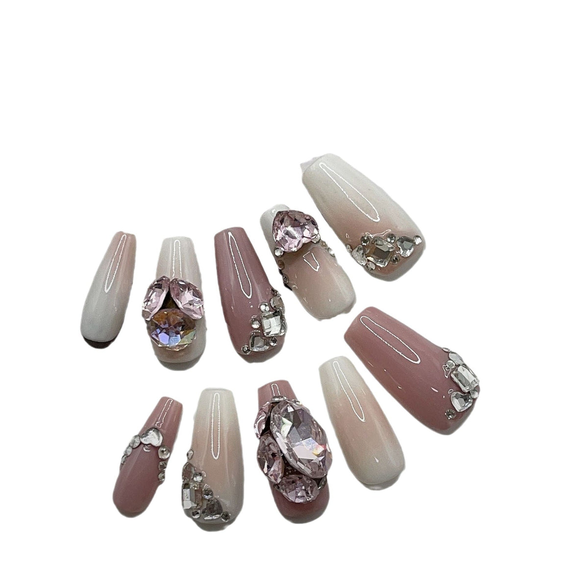 Pistola pulverizadora de uñas ligera y de lujo para usar con uñas y bolas de diamantes de imitación