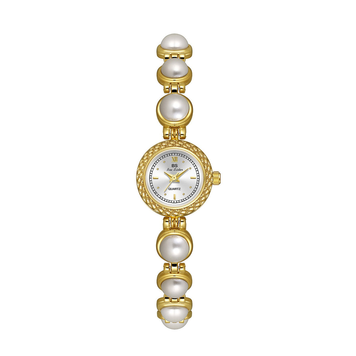 Reloj de pulsera de perlas de lujo BS Light