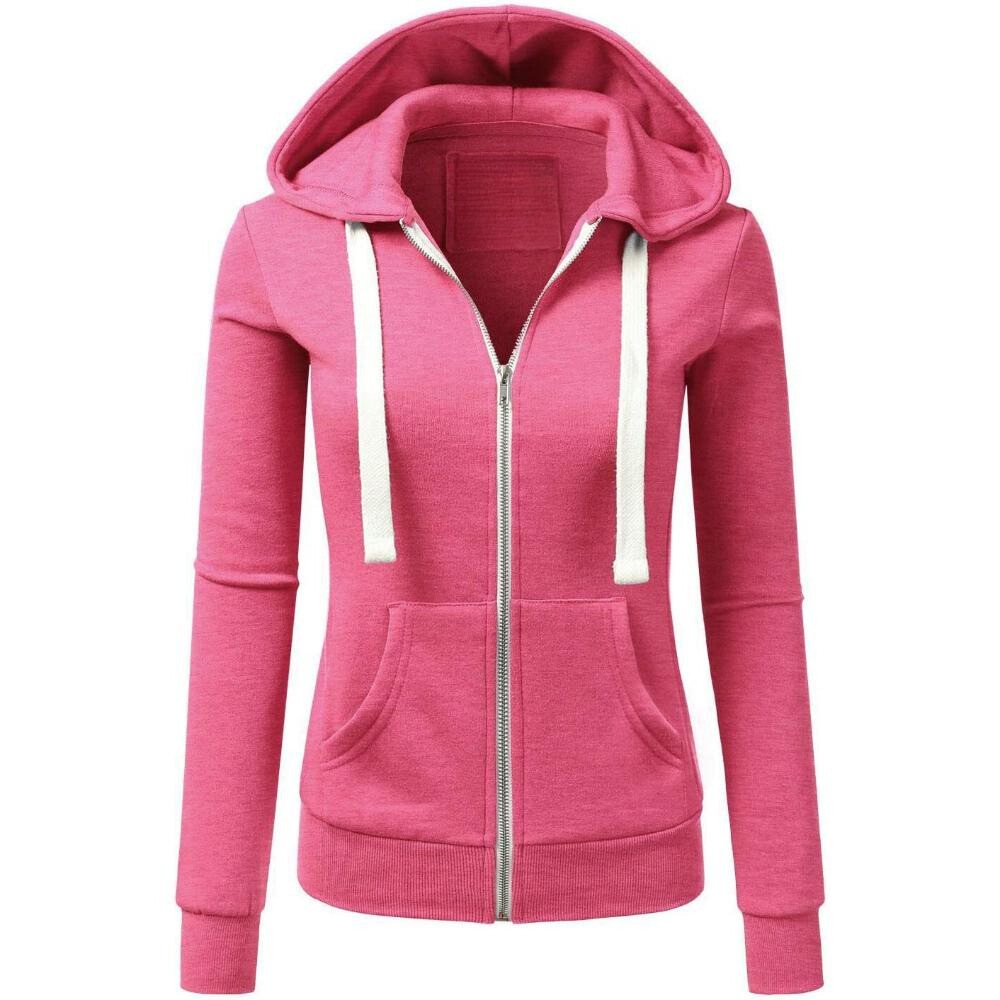 Chaqueta con capucha y cremallera con cordones