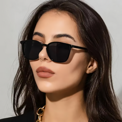 Eckige Cat-Eye-Sonnenbrille im Retro-Stil mit UV400-Schutz