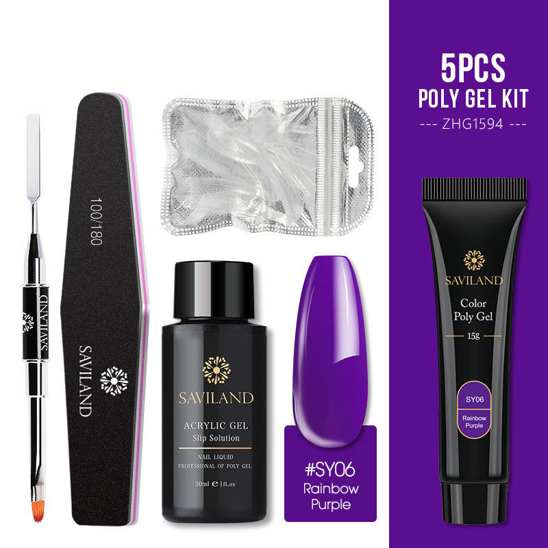 Kit de 5 piezas de gel arcoíris suave