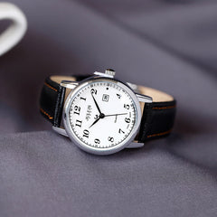 Reloj casual con calendario digital simple retro