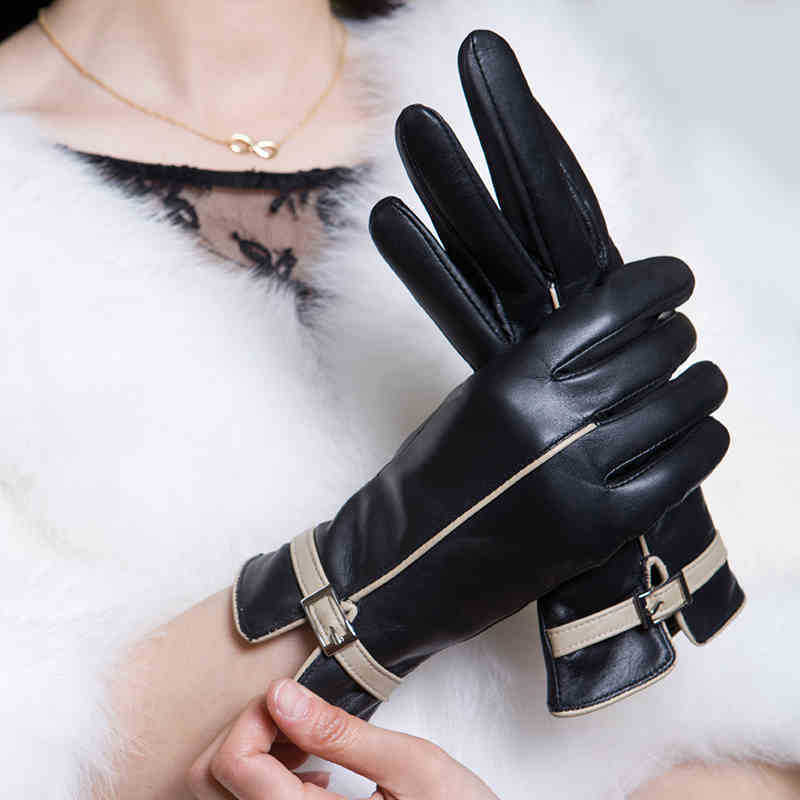 Guantes de cuero para mujer